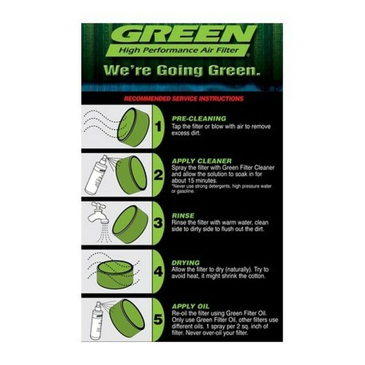 Luchtfilter Green Filters B62.75 Universeel